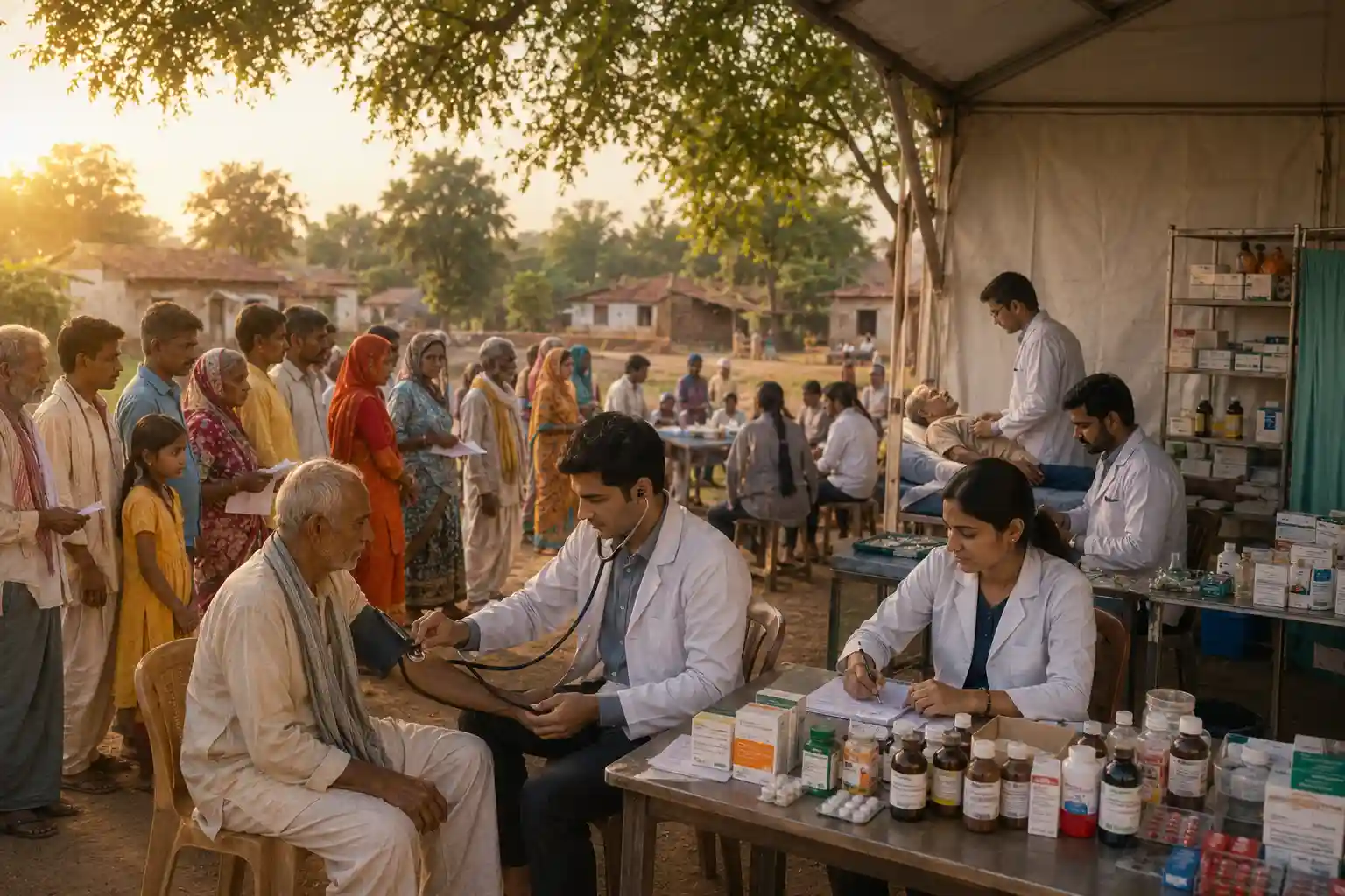 निःशुल्क चिकित्सा एवं उपचार शिविर